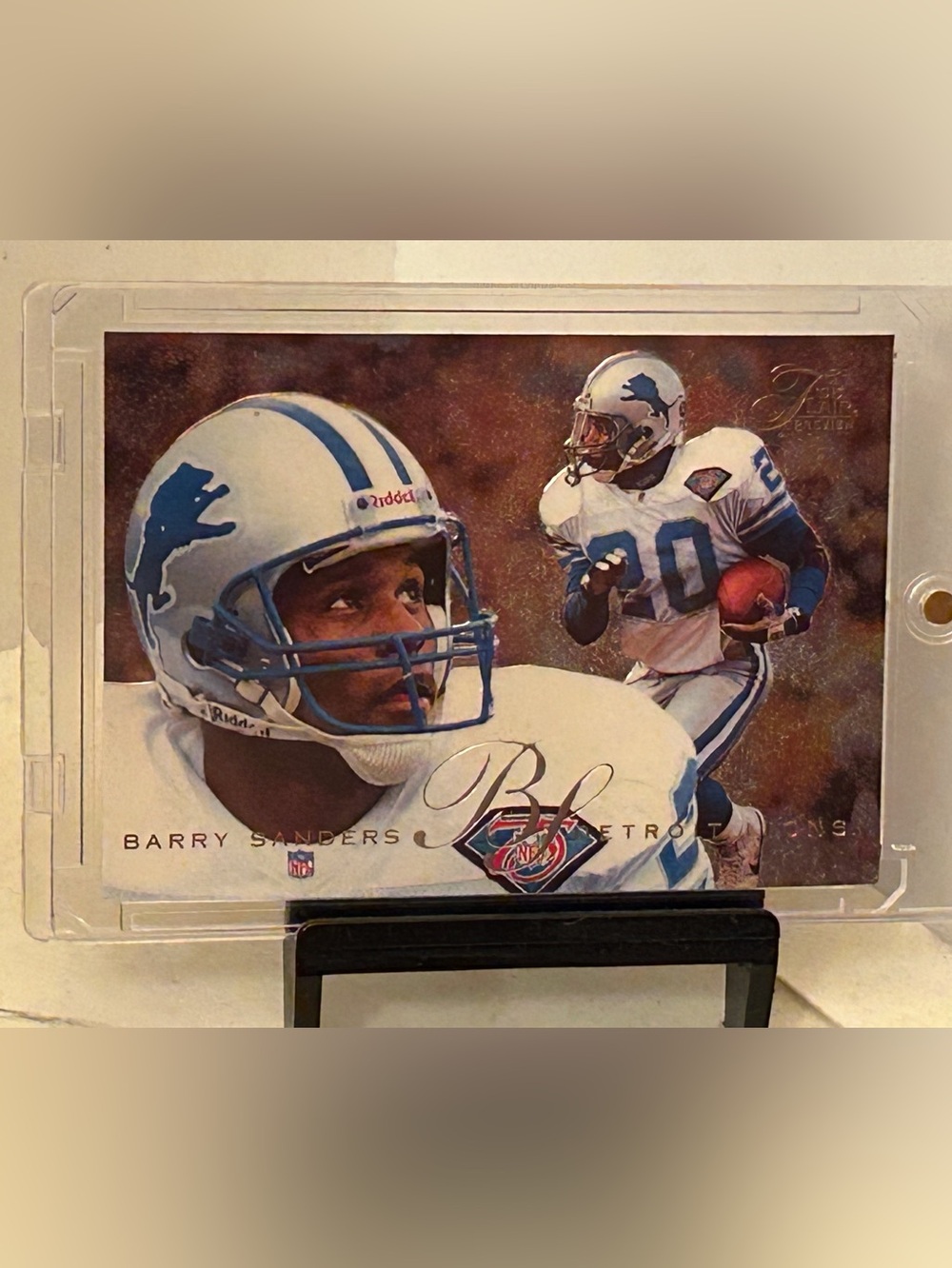Barry Sanders 1995 Feer-Flair Preview Detroit Lions